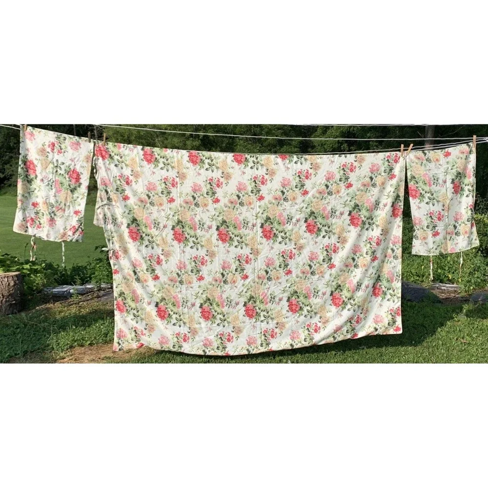 IKEA Emmie Blom Duvet Cover Set Queen/Full Vintage Reversible Country Coquette